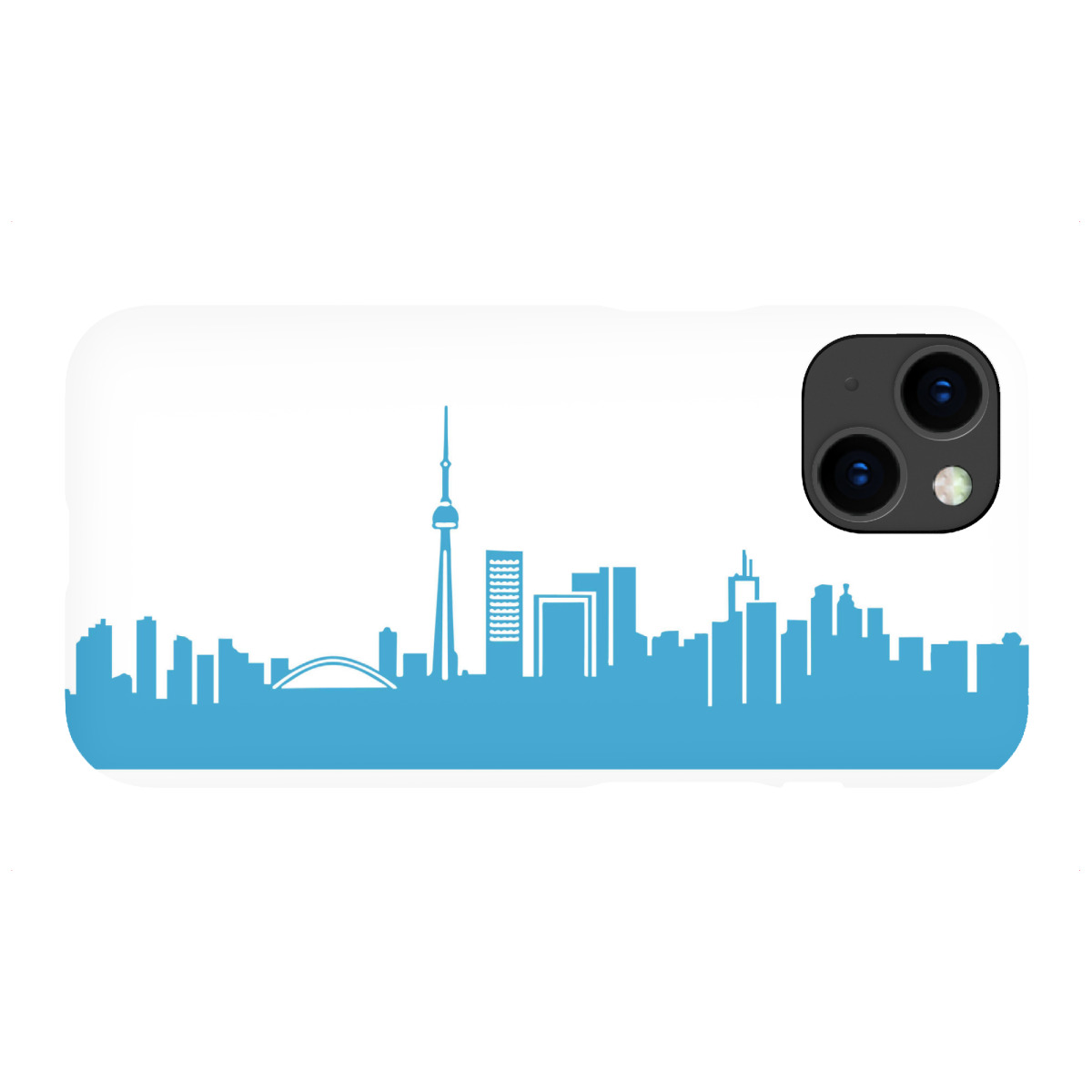 iPhone "TORONTO 05 Teal Skyline Print" Premium-Case Handyhülle artboxONE