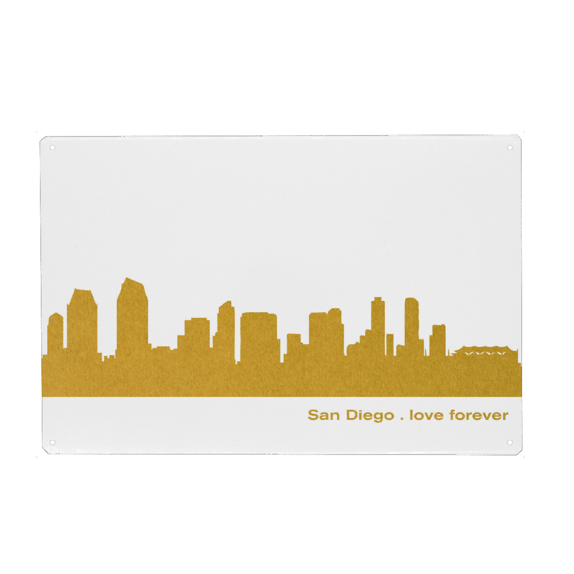 Metall Poster "SAN DIEGO GOLD Druck" artboxONE - Städte,Reise,Städte / Weitere