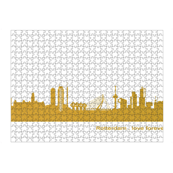 Puzzle Ravensburger "ROTTERDAM GOLD Druck" artboxONE - Städte,Reise,Städte / Weitere
