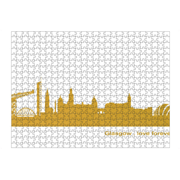 artboxONE Puzzle "GLASGOW GOLD Druck" artboxONE - Städte,Reise,Städte / Weitere