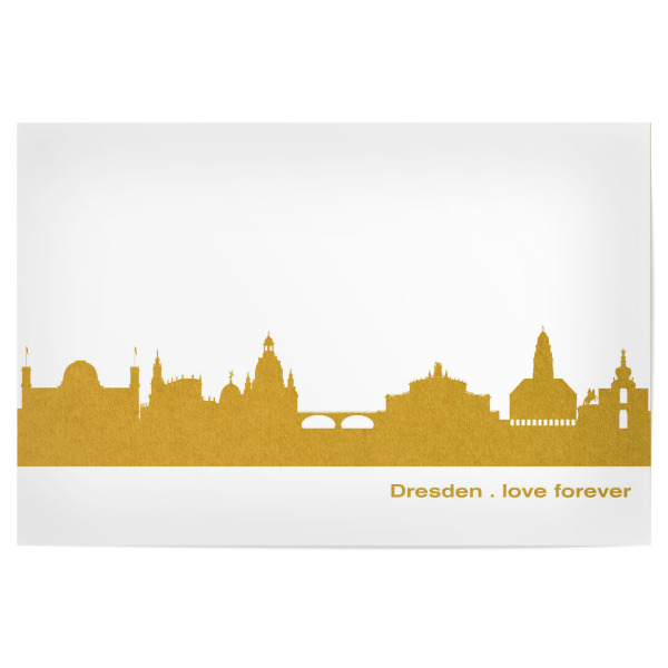 Poster 30x20 cm "DRESDEN GOLD Druck" artboxONE - Städte,Reise,Städte / Dresden