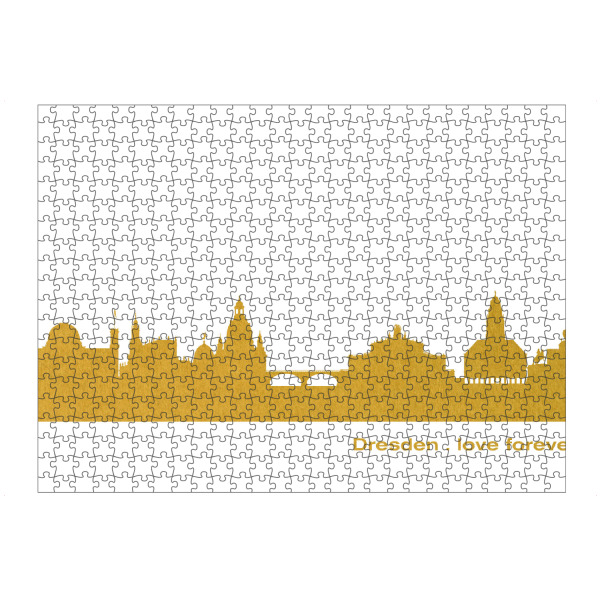 Puzzle Ravensburger "DRESDEN GOLD Druck" artboxONE - Städte,Reise,Städte / Dresden