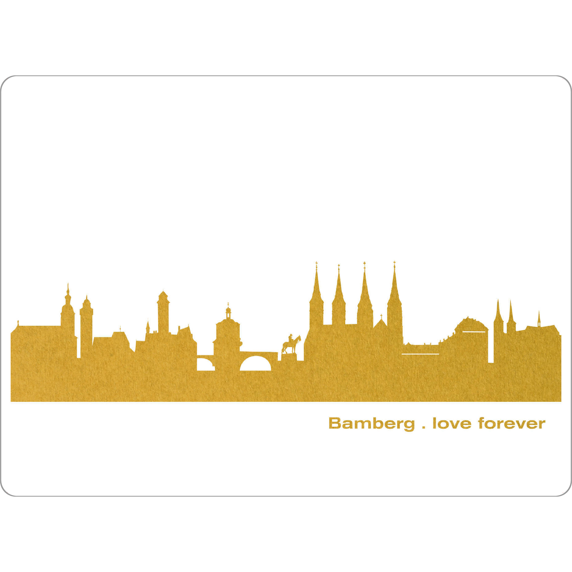 Tischset "BAMBERG GOLD Druck" artboxONE - Städte,Reise,Städte / Weitere