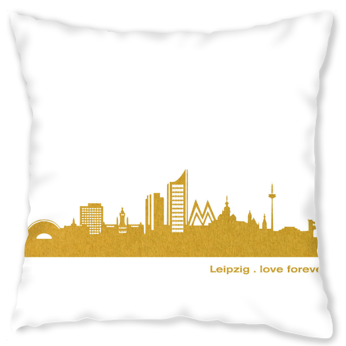 Design-Kissen "LEIPZIG GOLD Druck" artboxONE - Stߤdte,Reise,Stߤdte / Weitere