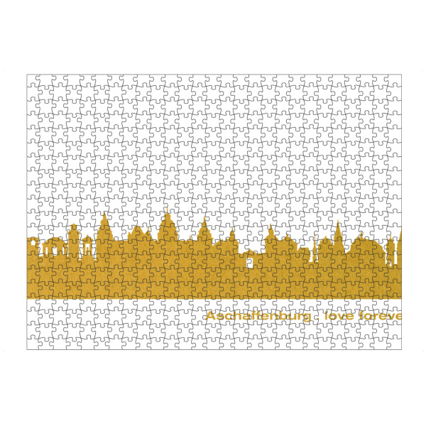 artboxONE Puzzle "ASCHAFFENBURG GOLD Druck" artboxONE - Städte,Reise,Städte / Weitere