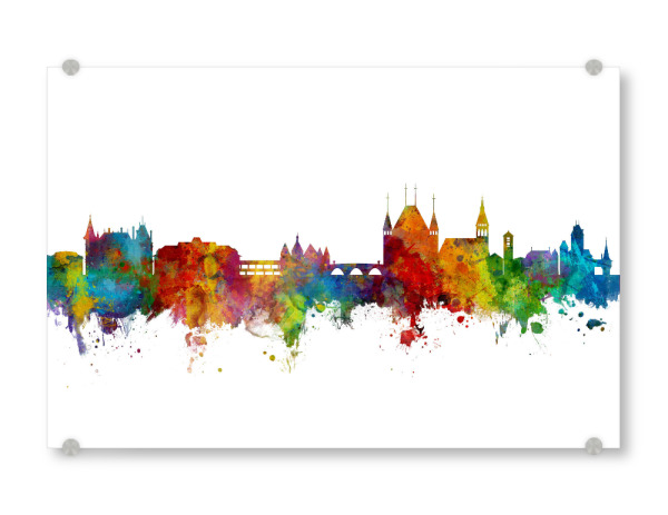 Acrylglasbild "Thun Switzerland Skyline" artboxONE - Städte,Reise