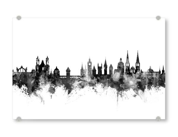 Acrylglasbild "Lucerne Switzerland Luzern Skyline" artboxONE - Städte,Reise,Schwarzweiß