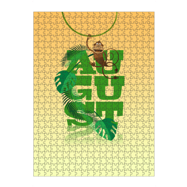 artboxONE Puzzle "Bunte Welt der Tiere - August" artboxONE - Typografie,Für Kinder,Tiere,Weihnachten