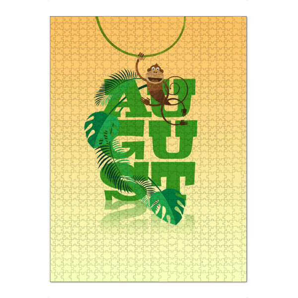 Puzzle Ravensburger "Bunte Welt der Tiere - August" artboxONE - Typografie,Für Kinder,Tiere,Weihnachten