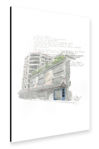Alu-Dibond "41 Victoria Street, Wellington" 30x20 cm artboxONE