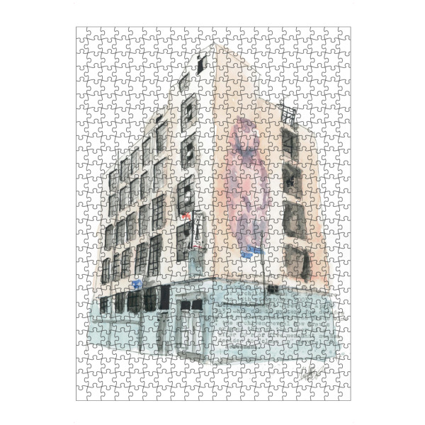 Puzzle Ravensburger "125 Manners Street" artboxONE - Typografie,Schwarzweiß,Architektur,Streetart,Städte / Weitere