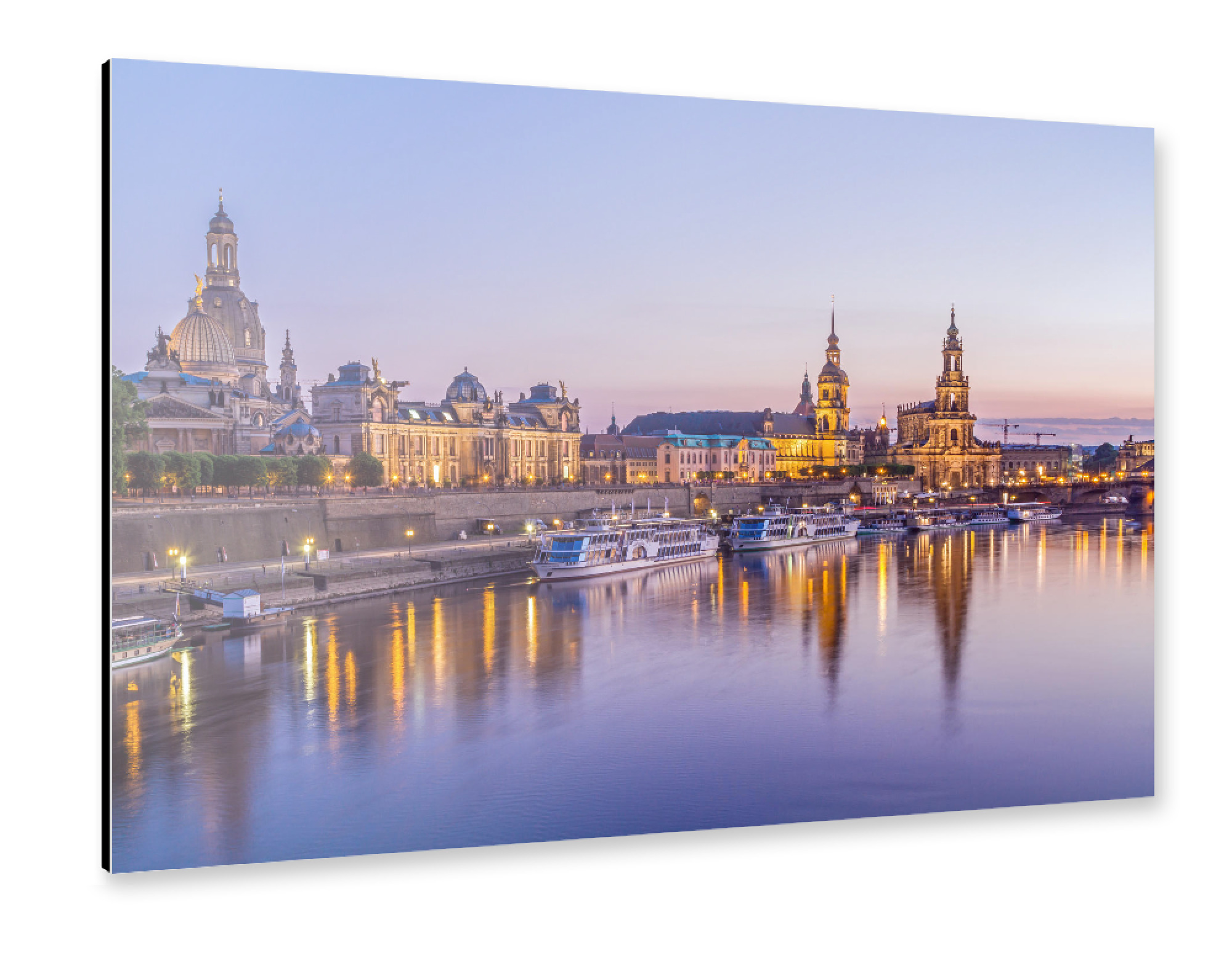 Alu-Dibond "Skyline Dresden" 75x50 cm artboxONE
