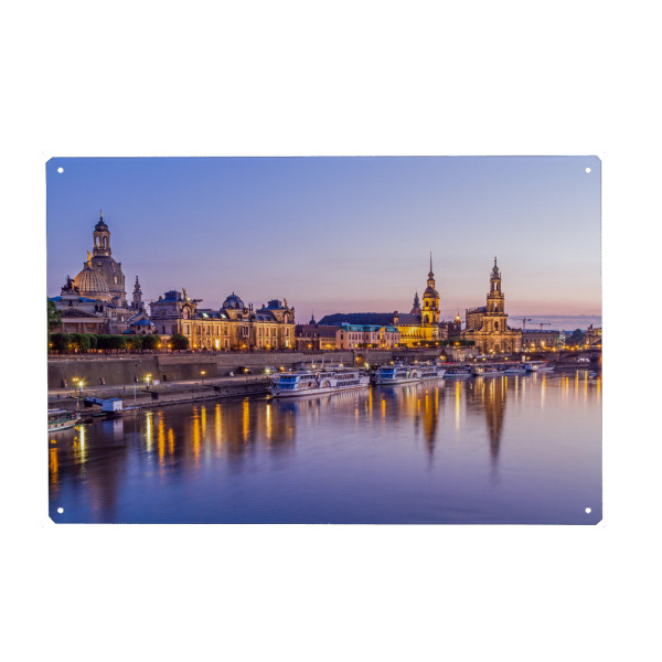 Holzbild "Skyline Dresden" artboxONE - Städte / Dresden
