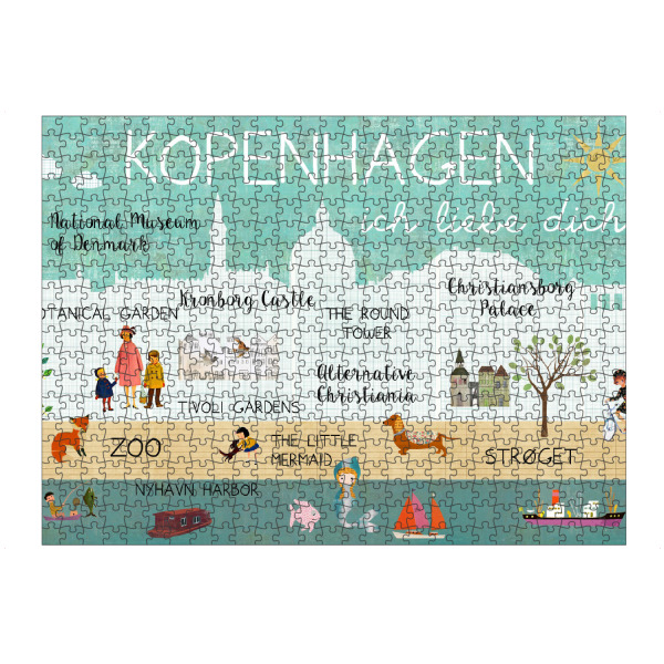artboxONE Puzzle "Kopenhagen ich liebe dich" artboxONE - Kartografie