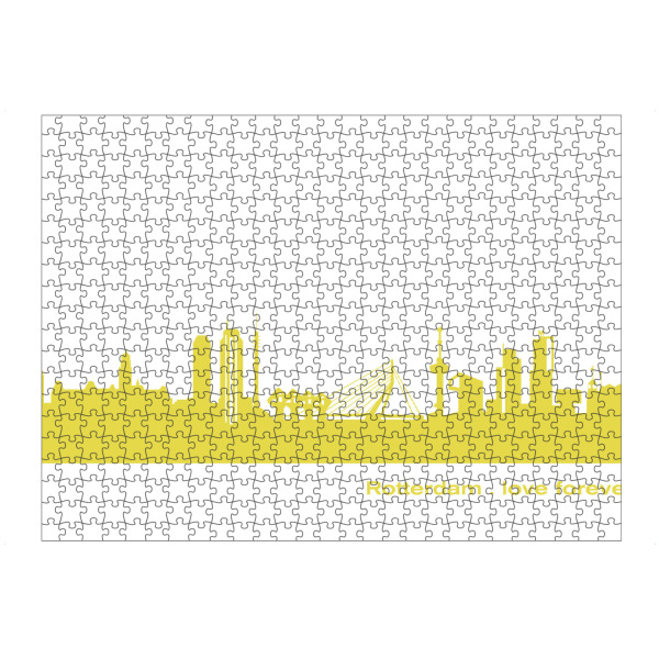 Puzzle Ravensburger "ROTTERDAM 06 Skyline Spring-Green" artboxONE - Städte,Reise,Städte / Weitere