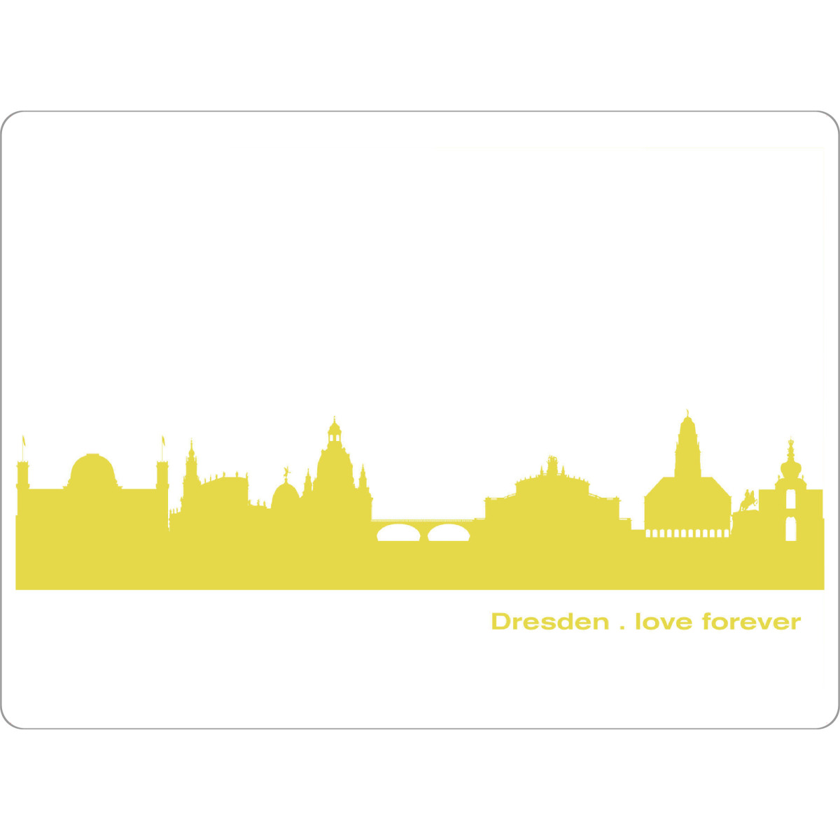 Tischset "DRESDEN 06 Skyline Spring-Green" artboxONE - Städte,Städte / Dresden