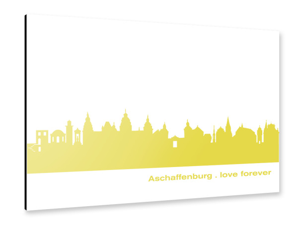 Alu-Dibond "ASCHAFFENBURG 06 Spring-Green" 30x20 cm artboxONE