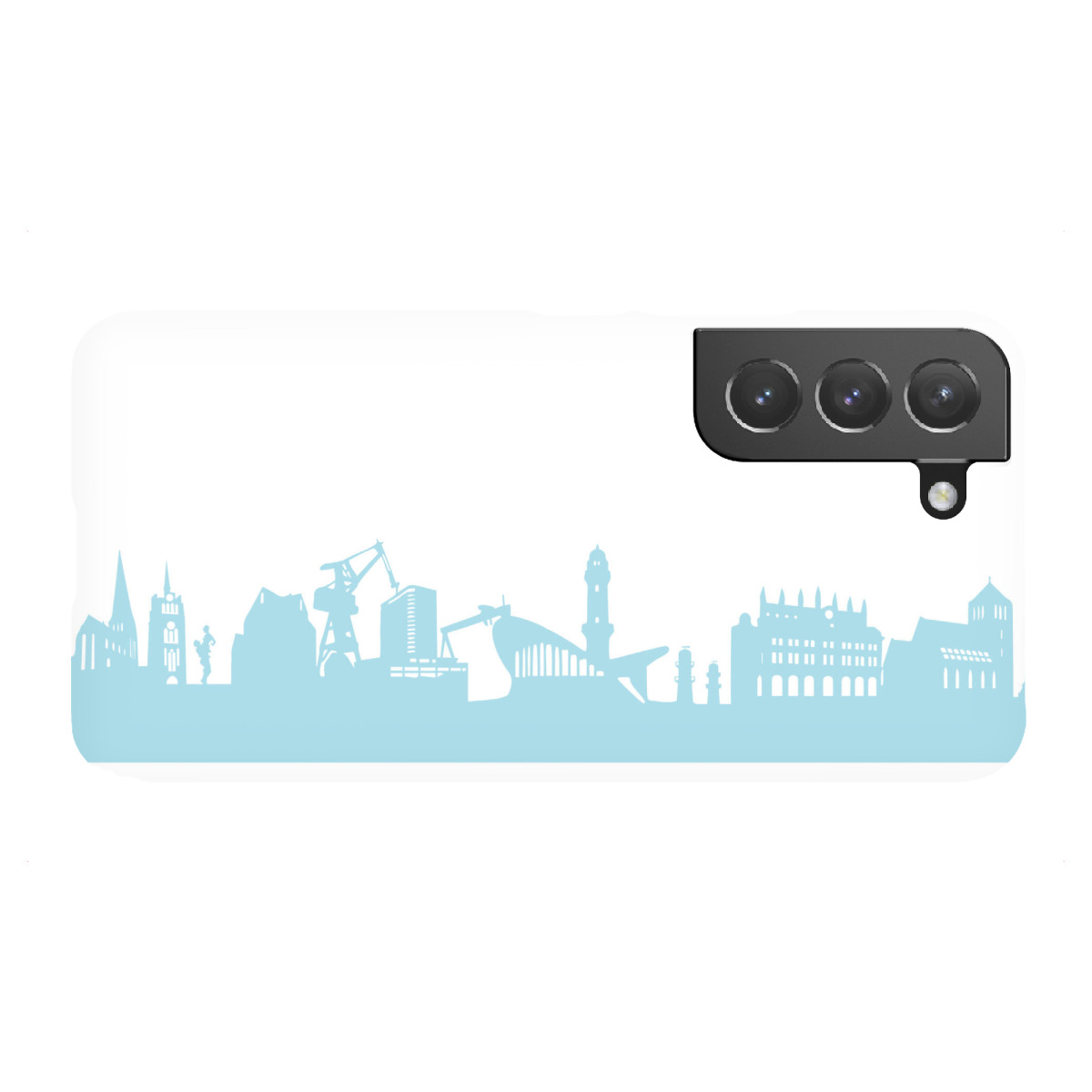 "ROSTOCK 08 Pastel-Blue Print"für Samsung Galaxy - Premium-Case Handyhülle artboxONE