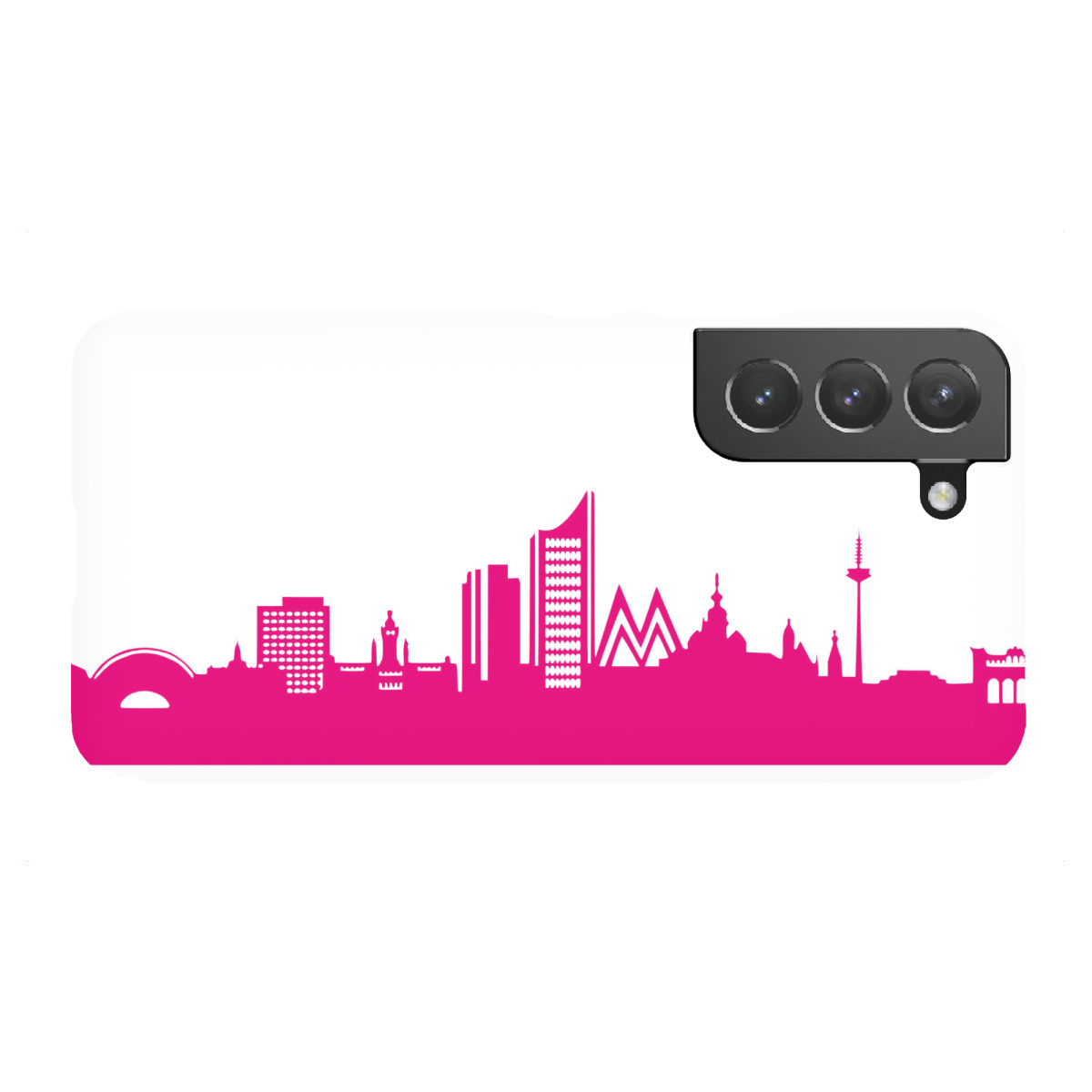 "LEIPZIG 04 Pink Skyline Print"für Samsung Galaxy - Premium-Case Handyhülle artboxONE