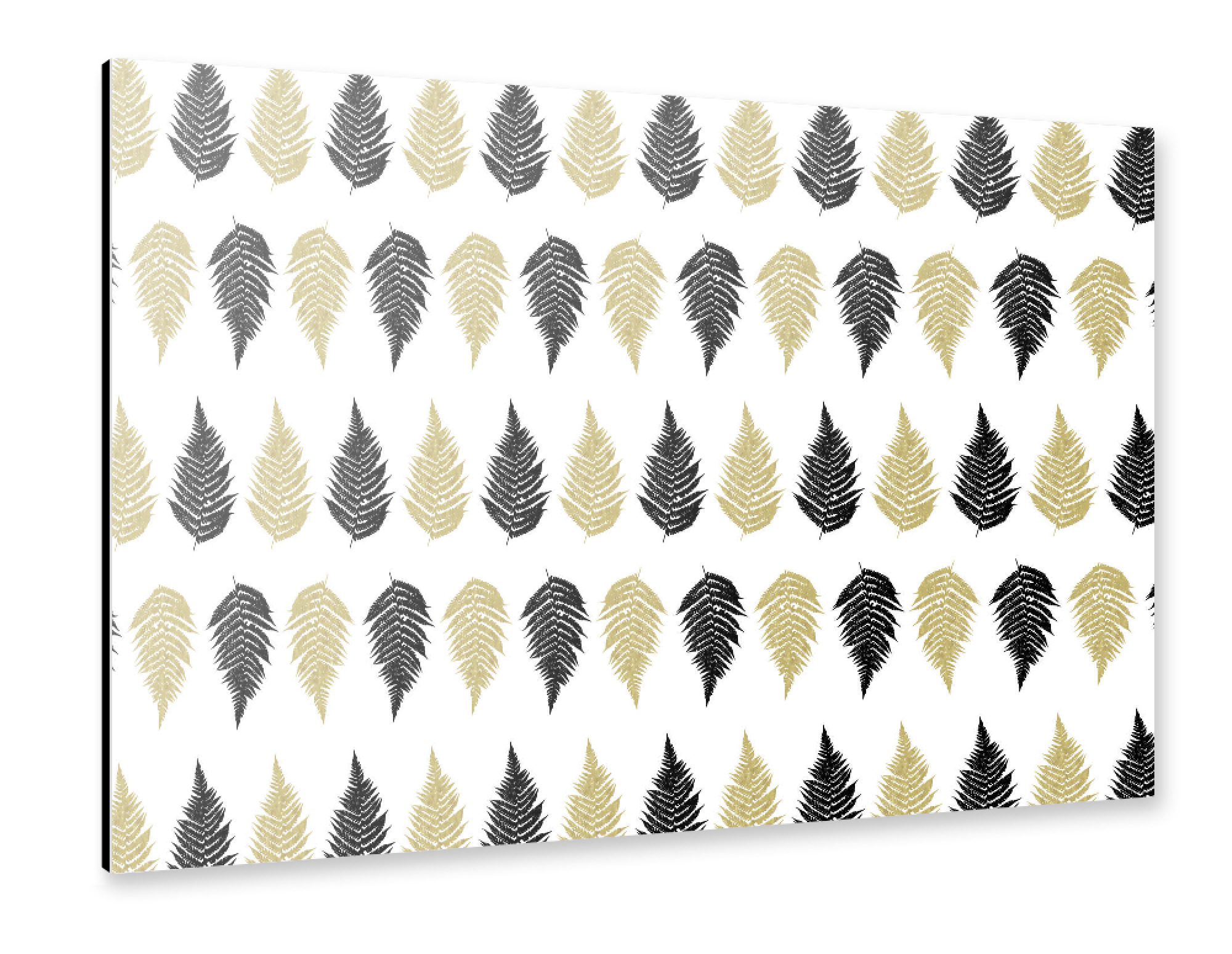 Alu-Dibond "Ferns Christmas Theme" 75x50 cm artboxONE