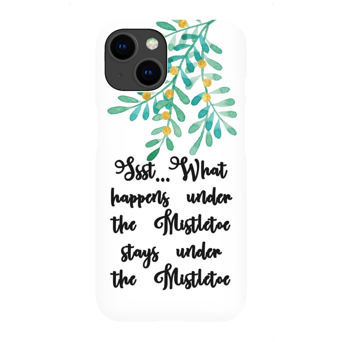 iPhone "Under the Mistletoe 2" Premium-Case Handyhülle artboxONE