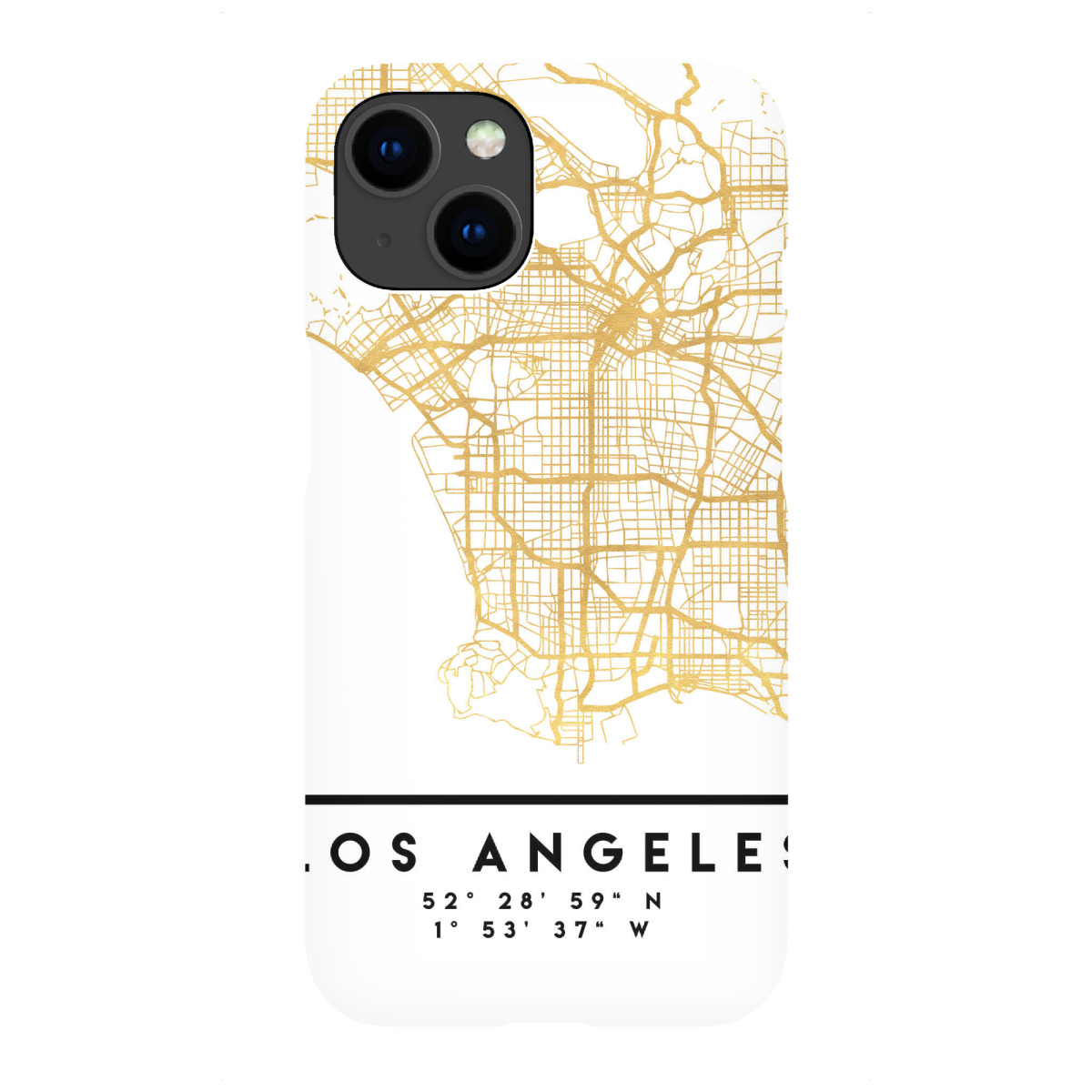 iPhone "LOS ANGELES STREET MAP ART" Premium-Case Handyhülle artboxONE