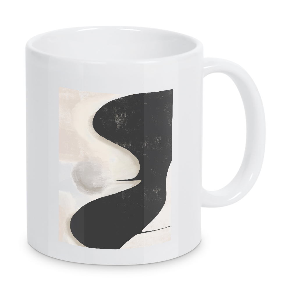 Tasse "Abstrakte Strudelkunst" artboxONE - Abstrakt - Abstrakte wirbelkunst,Schwarz und weiß,Formen,Abstrakt