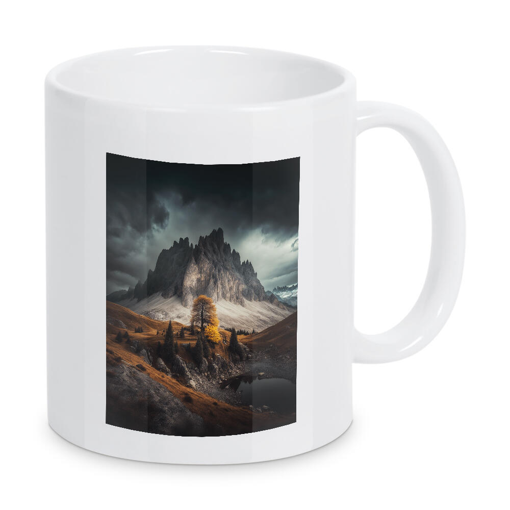 Tasse "Freedom of Nature" artboxONE - Natur - Natur,Berge,Baum,Herbst,Wolken,Landscape,Ai,Art,Nft