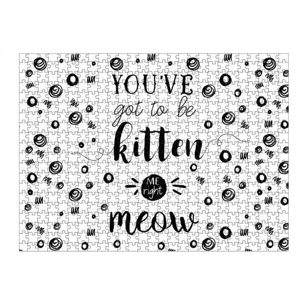 artboxONE Puzzle "You've got to kitten me right meow" artboxONE - Typografie,Für Mama
