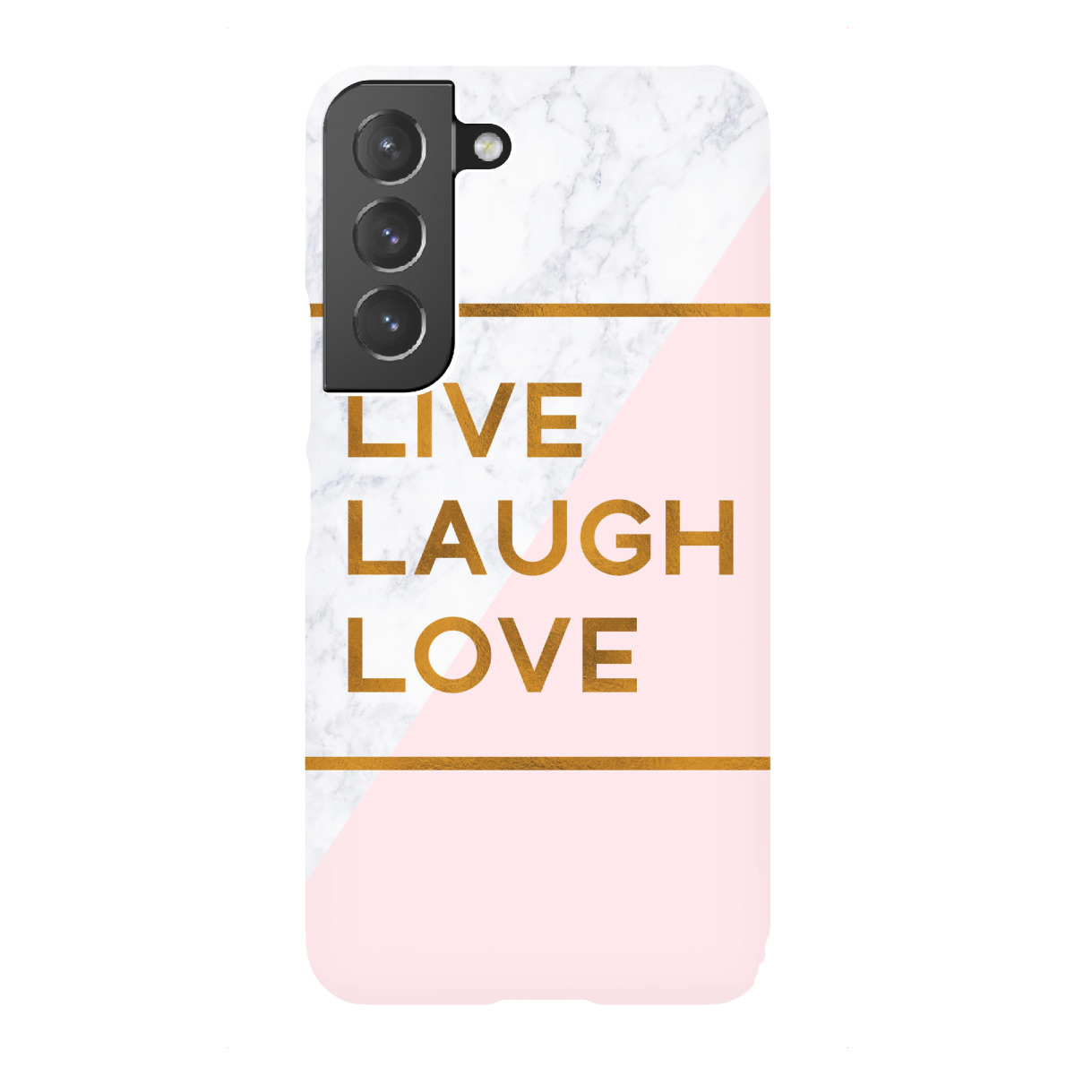 Samsung Galaxy "Bronze Foil Live Laugh Love" Premium-Case Handyhülle artboxONE