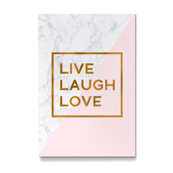 Galerie-Print "Bronze Foil Live Laugh Love" 30x20 cm artboxONE