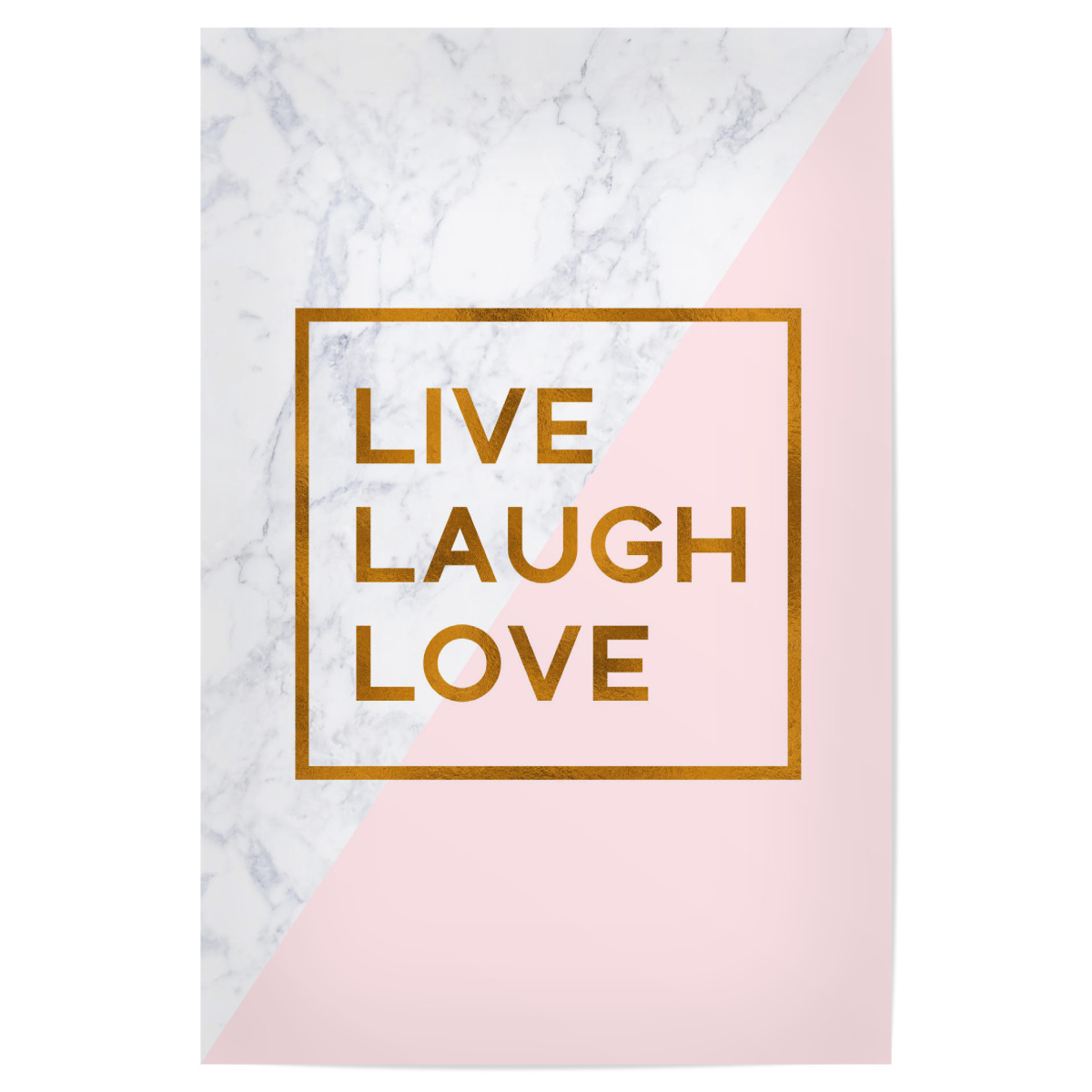 Bronze Foil Live Laugh Love Als Poster Bei Artboxone Kaufen