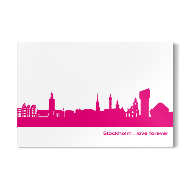 Galerie-Print "STOCKHOLM 04 Pink Skyline Print" 30x20 cm artboxONE