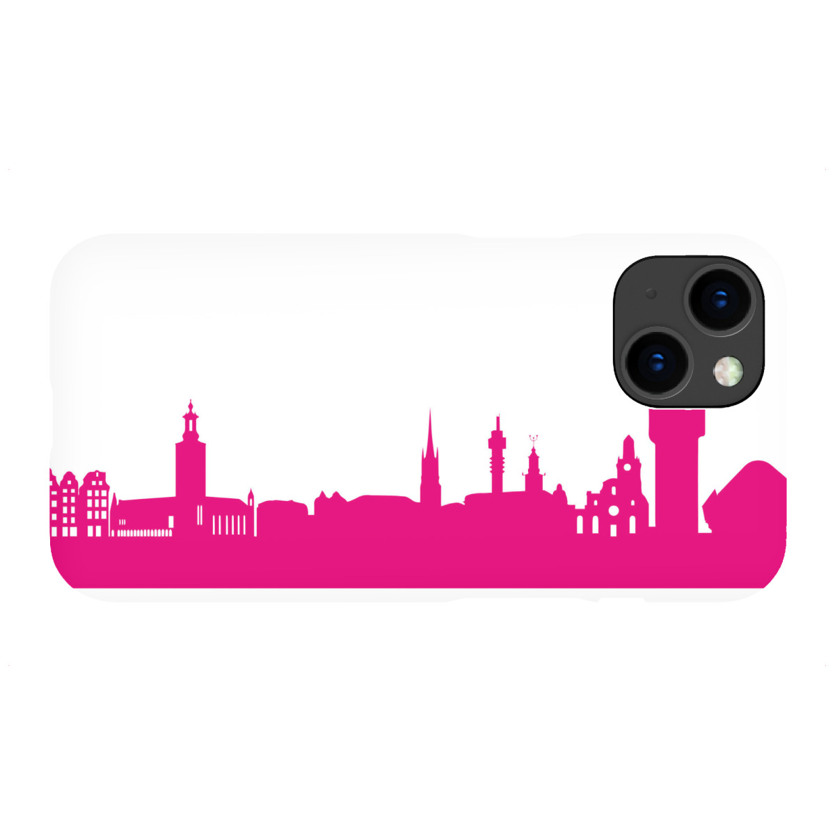 "STOCKHOLM 04 Pink Skyline Print"für iPhone - Premium-Case Handyhülle artboxONE