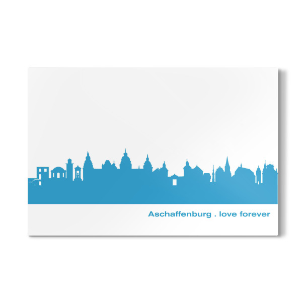 Galerie-Print "ASCHAFFENBURG 05 Teal Print" 30x20 cm artboxONE