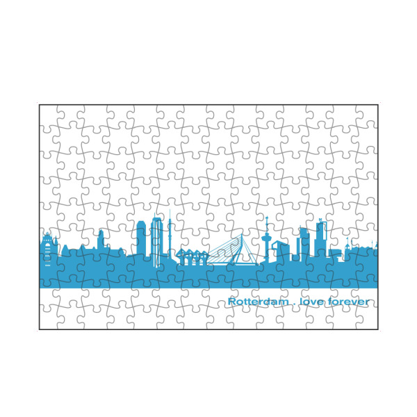 artboxONE Puzzle "ROTTERDAM 05 Teal Skyline Print" artboxONE - Städte,Städte / Weitere