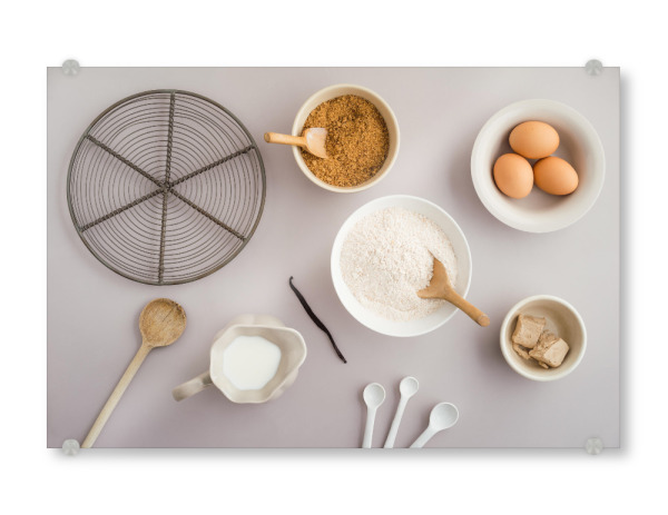 Acrylglasbild "Zutaten zum Backen 2" artboxONE - Essen & Trinken