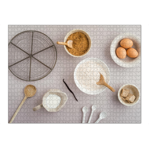 Puzzle Ravensburger "Zutaten zum Backen 2" artboxONE - Essen & Trinken