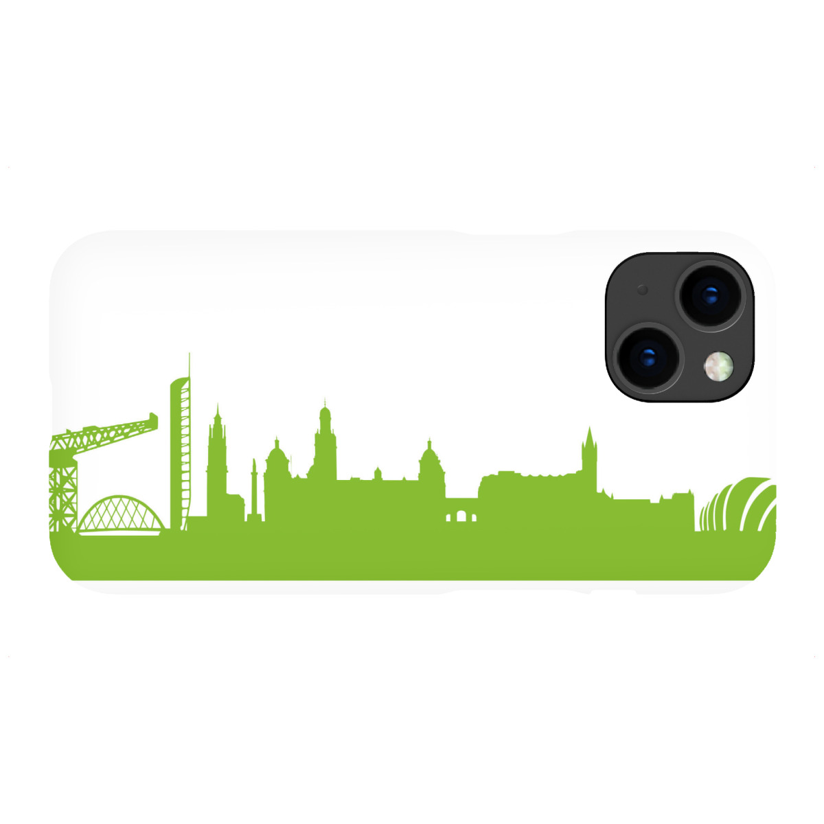 iPhone "GLASGOW 01 Print Grün" Premium-Case Handyhülle artboxONE