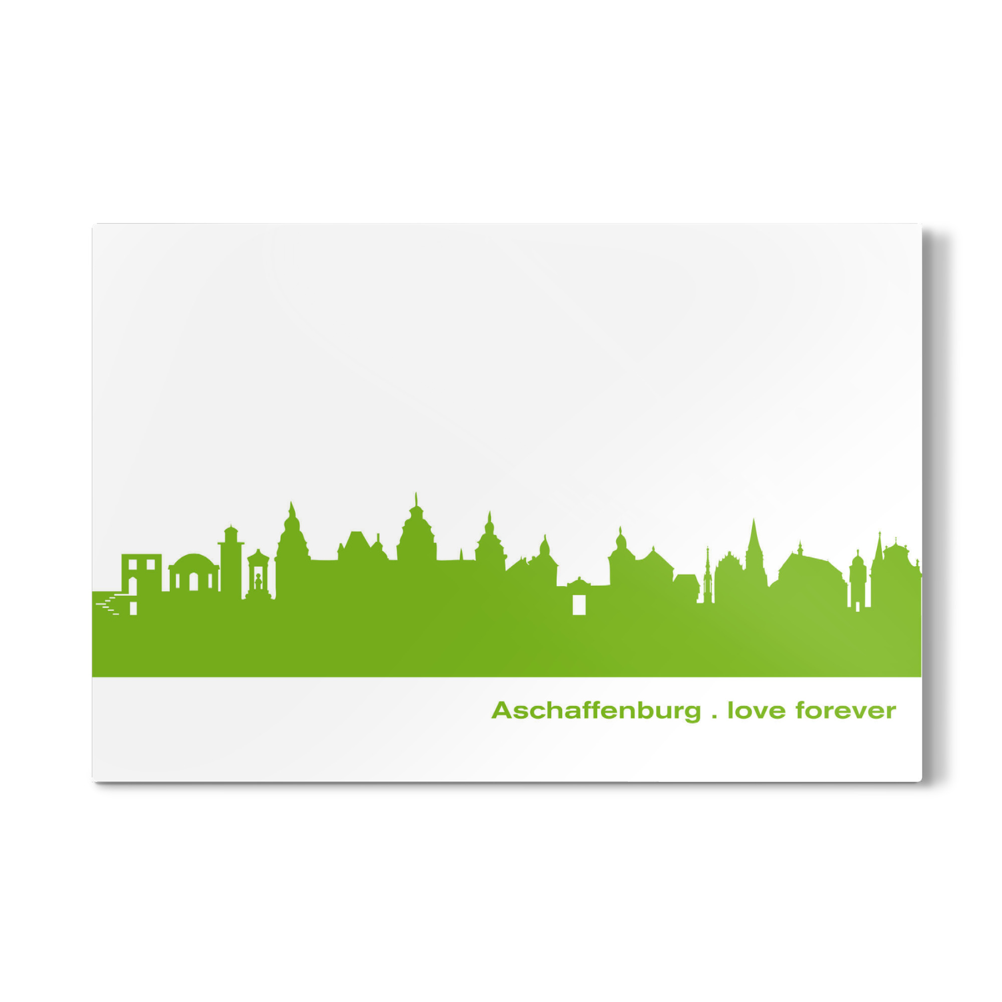 Galerie-Print "ASCHAFFENBURG 01 Print Grün" 30x20 cm artboxONE