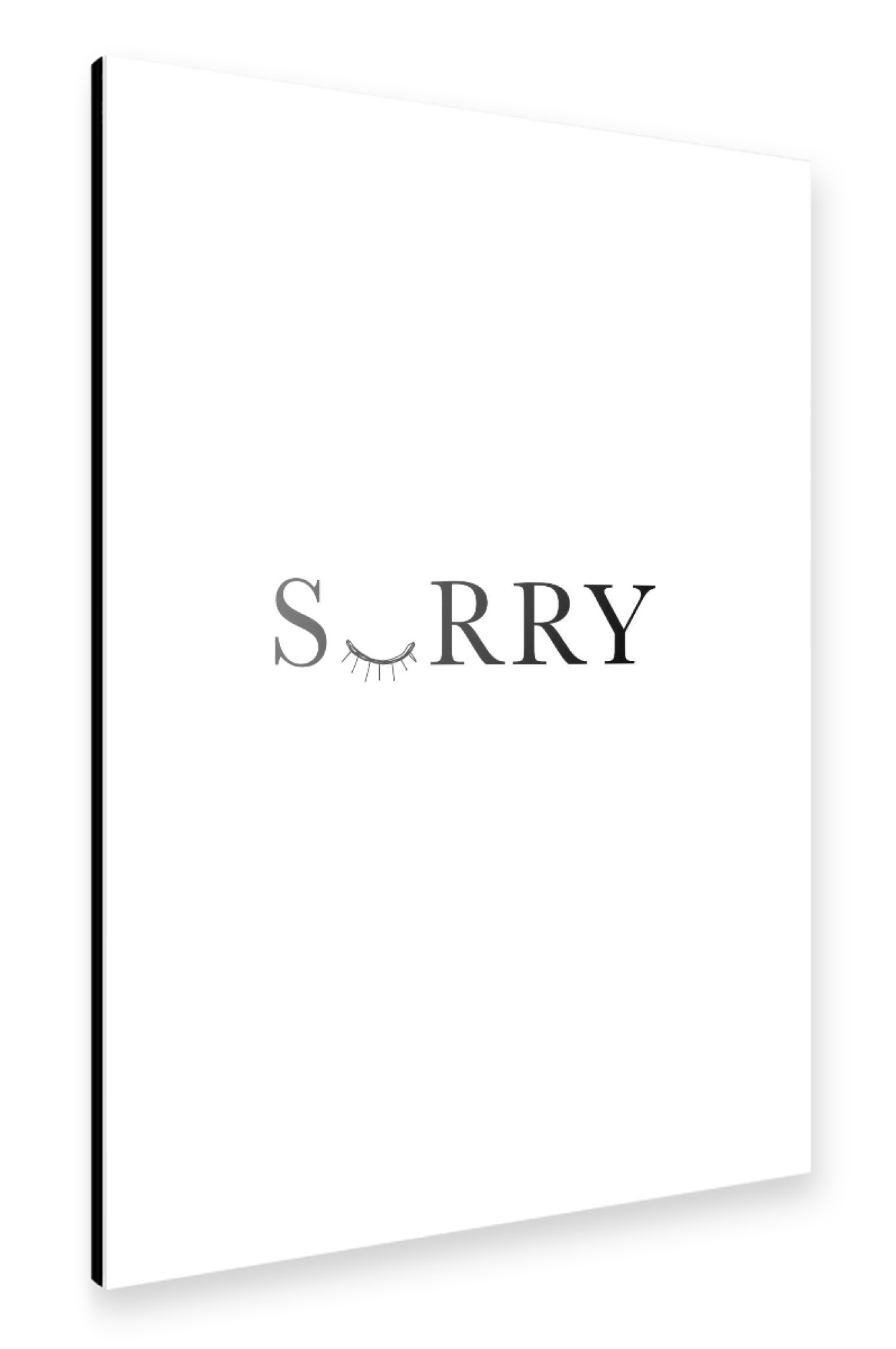 Alu-Dibond "Sorry 3" 30x20 cm artboxONE