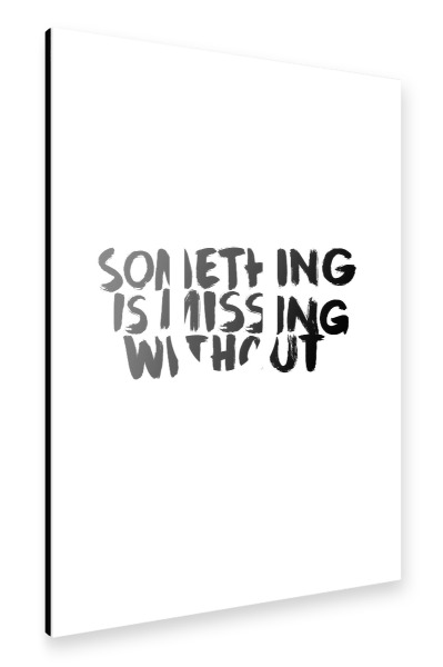 Alu-Dibond "Missing U" 30x20 cm artboxONE