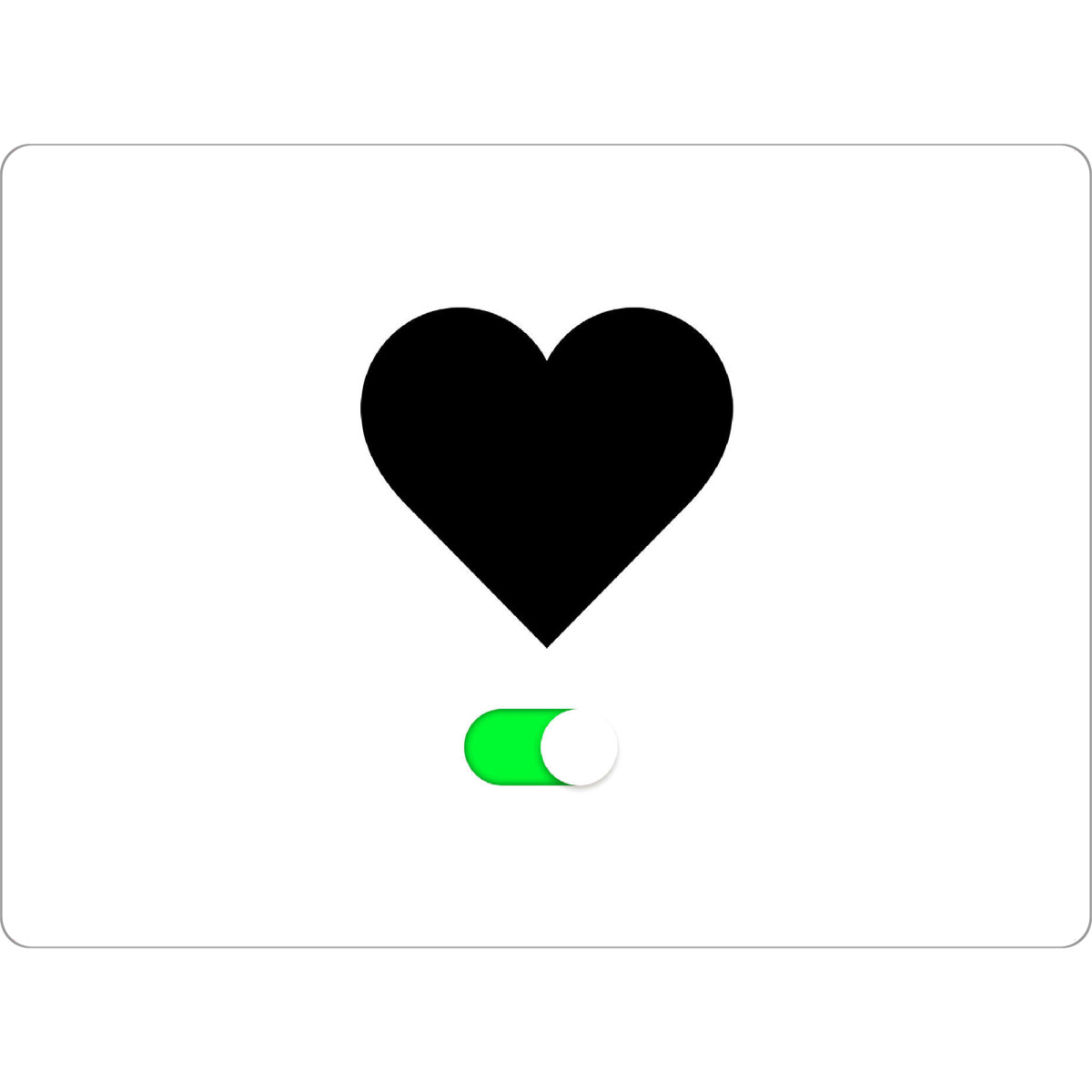 Tischset "Love On" artboxONE - Comic,Schwarzweiß,Liebe,Streetart,Für Mama,Für Papa - Slider,Herz,Liebe,Computer - Bild Slider