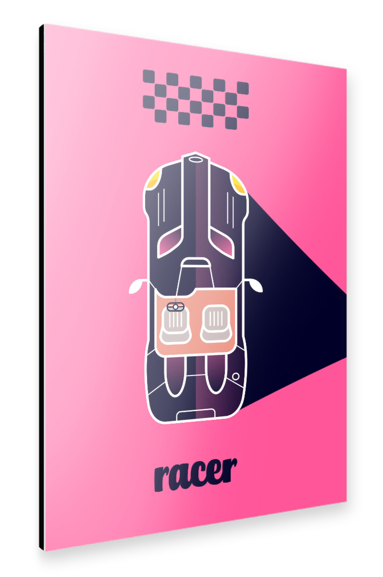 Alu-Dibond "Racer 11 (Black)" 75x50 cm artboxONE