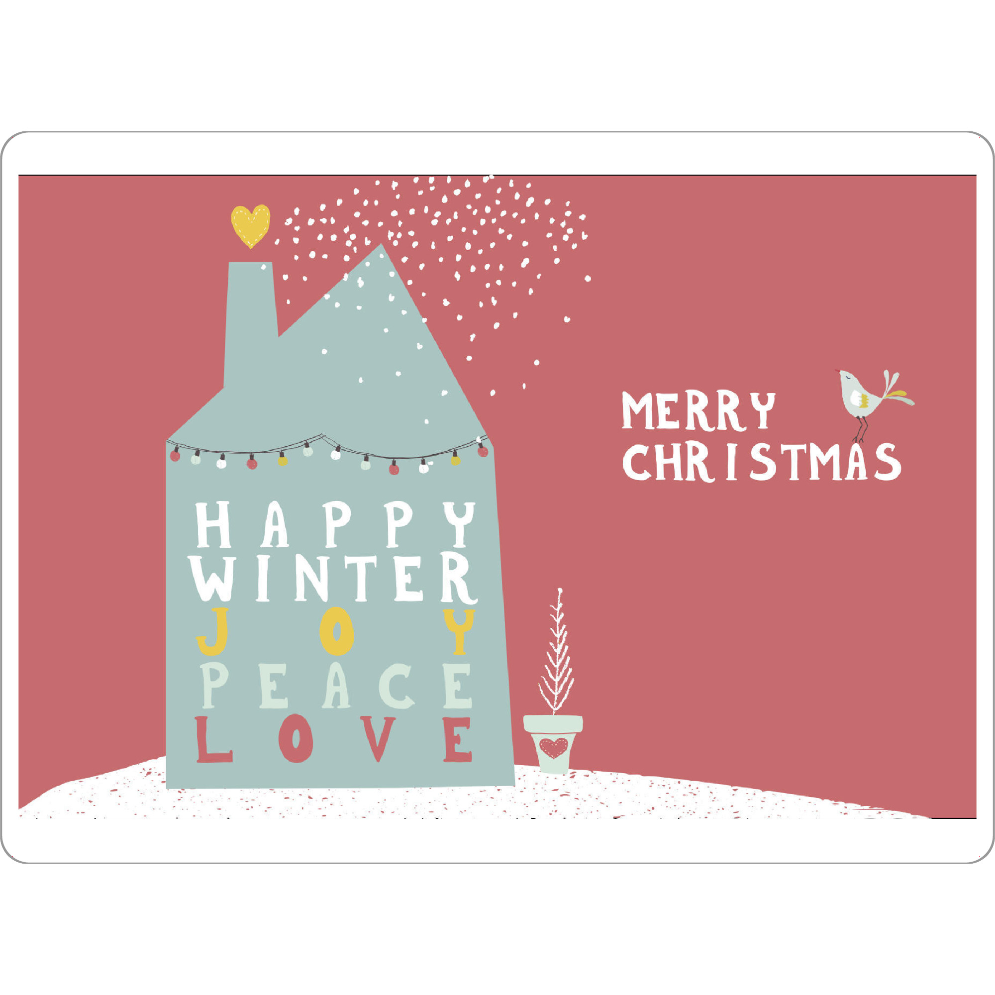 Tischset "Happy Winter" artboxONE - Weihnachten
