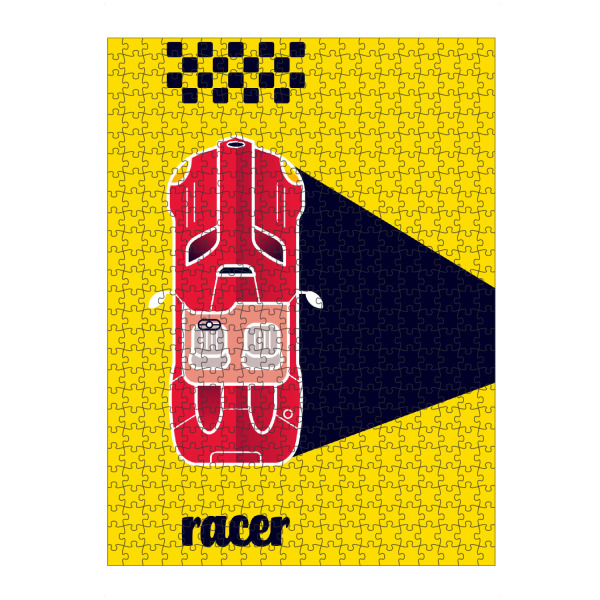 artboxONE Puzzle "Racer 11" artboxONE - Typografie,Reise,Sport / Motorsport,Geometrie,Automobile,Sport