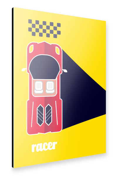 Alu-Dibond "Racer 09" 30x20 cm artboxONE