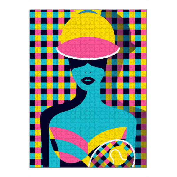 Puzzle Ravensburger "Tenniswoman" artboxONE - Fashion,Sport,Sport / Sommerspiele