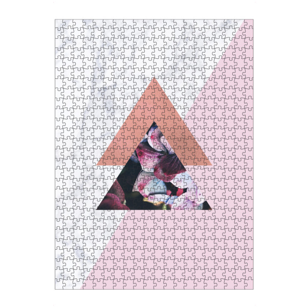 Puzzle Ravensburger "Rose Gold Geometric Marble Pink" artboxONE - Floral,Geometrie,Marmor