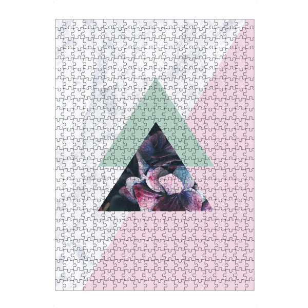 Puzzle Ravensburger "Geometric Marble Floral" artboxONE - Floral,Geometrie,Marmor